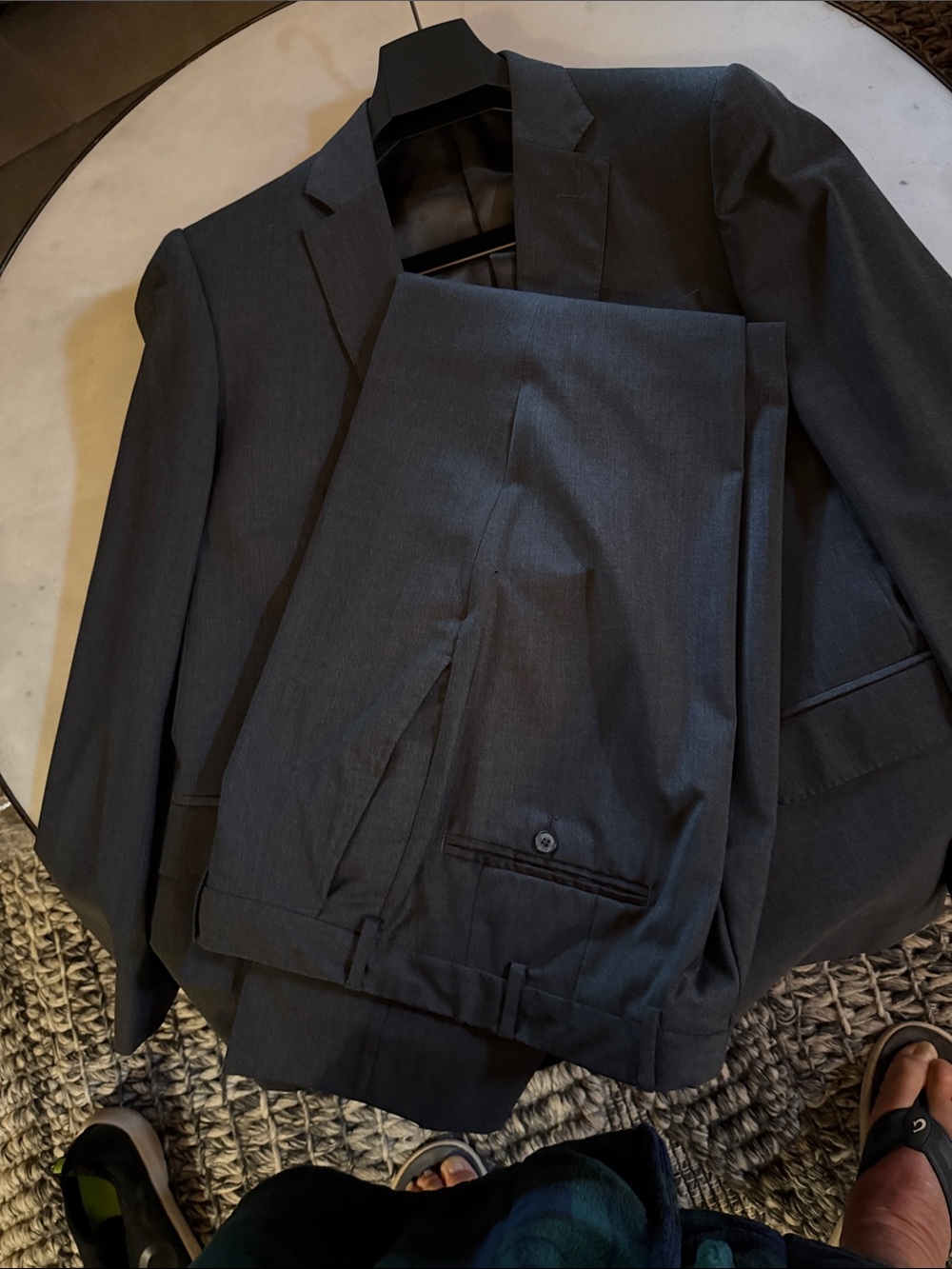 Valentino Men's Dark Charcoal Two-Piece Suit